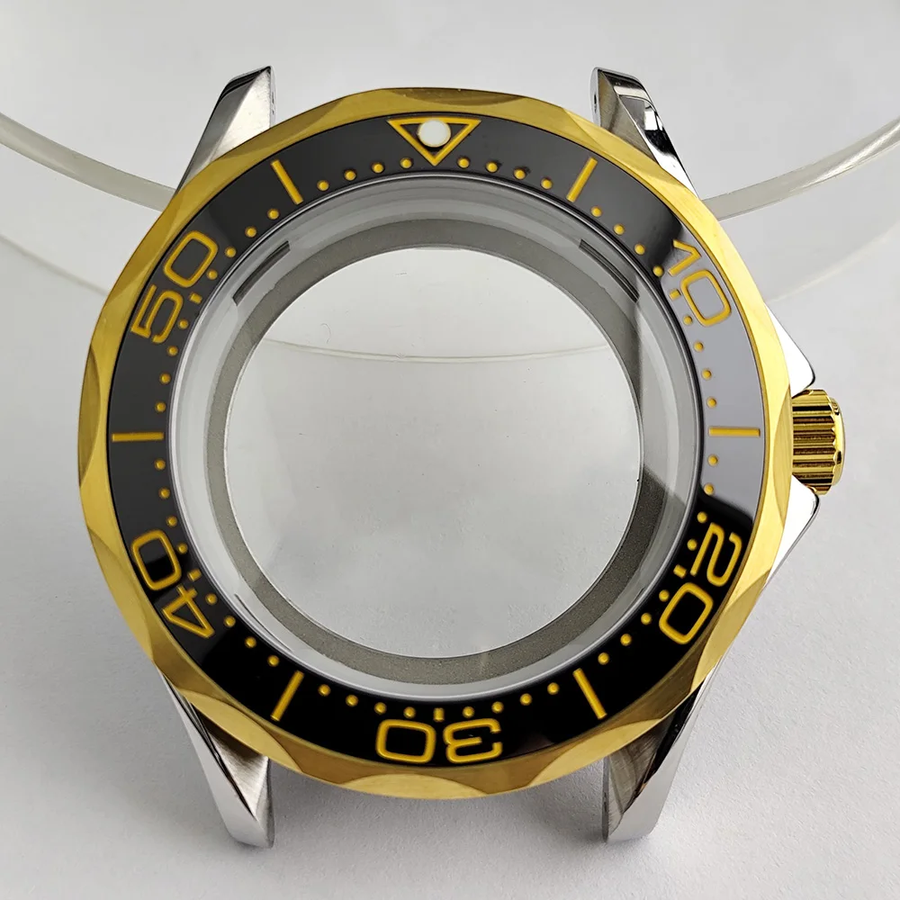 42mm Watch Case Gold Stainless Steel NH35 Case Sapphire Mirror Men's Watch Accessories Dial Bezel
42mm Watch Case Gold Stainless Steel NH35 Case Sapphire Mirror Men's Watch Accessories Dial Bezel