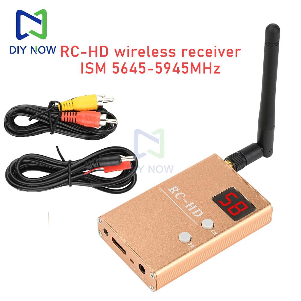 RC832HD RC-HD FPV 5.8G/5.8GHz 48-Channel HDMI Receiver Wireless Analog Signal Receiver for Quadcopters with Audio Power Cable
RC832HD RC-HD FPV 5.8G/5.8GHz 48-Channel HDMI Receiver Wireless Analog Signal Receiver for Quadcopters with Audio Power Cable