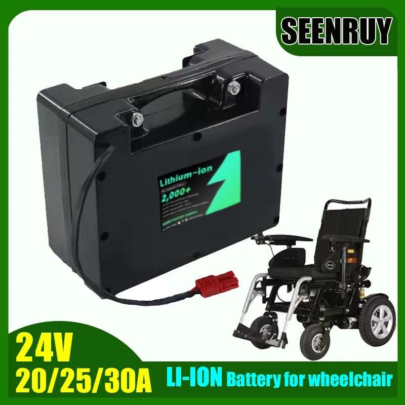 LI-ION 24V 20AH 25AH 30AH Lithium Battery with Smart BMS Bluetooth for Electric Wheelchair Scooter
LI-ION 24V 20AH 25AH 30AH Lithium Battery with Smart BMS Bluetooth for Electric Wheelchair Scooter