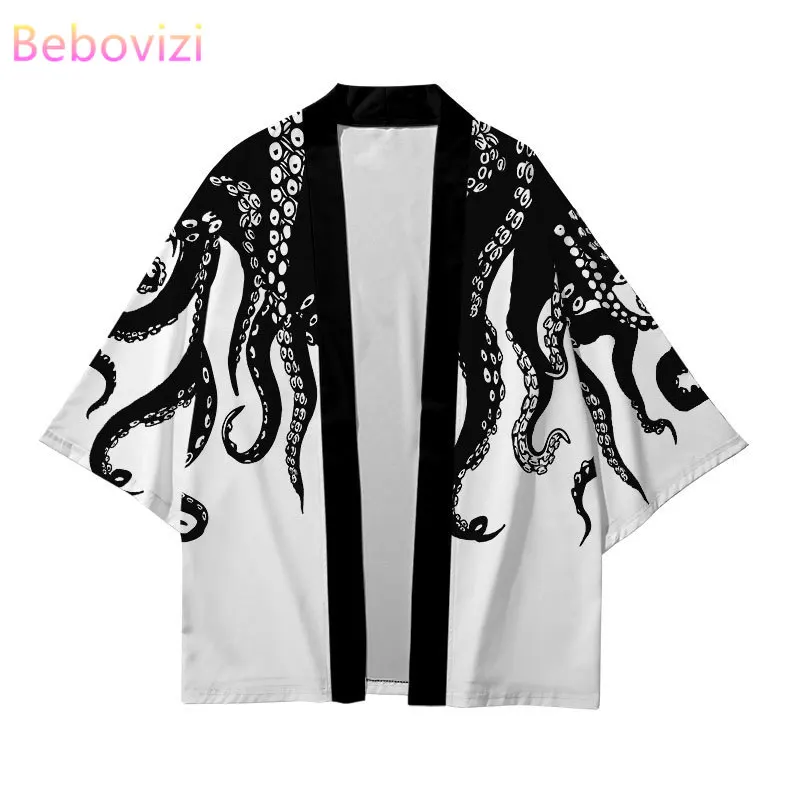 New Plus Size Octopus Print Japanese Streetwear Cardigan Kimono Men Women Harajuku Haori Kimono Cosplay Top Shirts Yukata Loose
New Plus Size Octopus Print Japanese Streetwear Cardigan Kimono Men Women Harajuku Haori Kimono Cosplay Top Shirts Yukata Loose