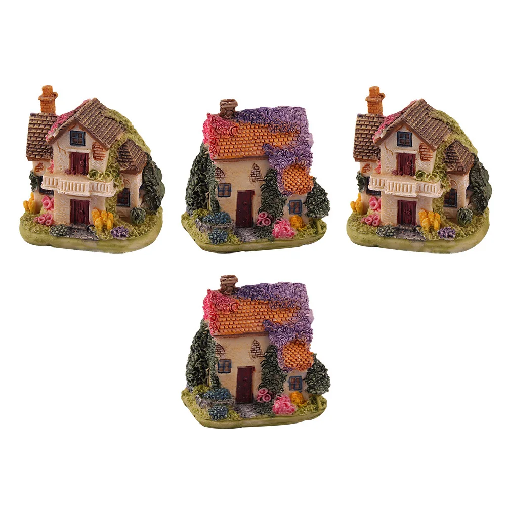 4Pcs Miniature House Resin Crafts Vivid Decoration Micro Landscape Adornment Durable Miniature House
4Pcs Miniature House Resin Crafts Vivid Decoration Micro Landscape Adornment Durable Miniature House