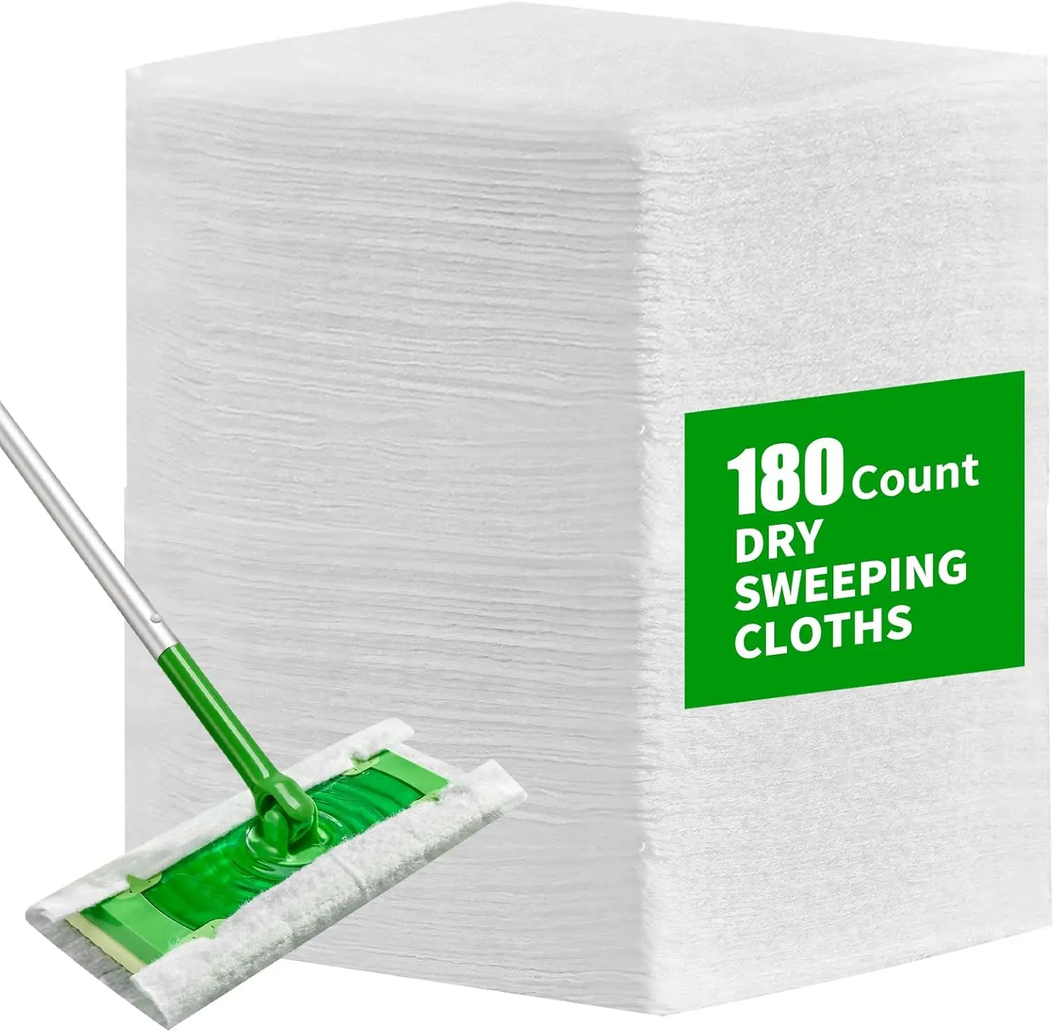 180 Count Dry Sweeping Cloths Compatible with Sweeper Dry Sweeping Pad, Strong-Adsorption Duster Refills Mop Compatible wi
180 Count Dry Sweeping Cloths Compatible with Sweeper Dry Sweeping Pad, Strong-Adsorption Duster Refills Mop Compatible wi