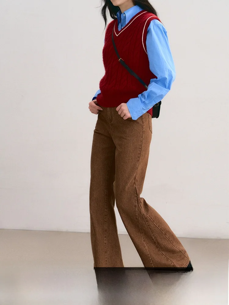 Джинсовые джинсы с высокой талией и меховой отделкой, женские повседневные утягивающие осенне-зимние новые прямые длинные брюки CCSTUDIOS
Джинсовые джинсы с высокой талией и меховой отделкой, женские повседневные утягивающие осенне-зимние новые прямые длинные брюки CCSTUDIOS