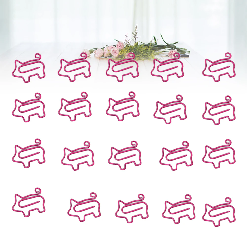 20 Pcs Creative Paper Clip Cute Office Supplies Clips Colorful Novelty Paperclip Pig Bookmark Taste
20 Pcs Creative Paper Clip Cute Office Supplies Clips Colorful Novelty Paperclip Pig Bookmark Taste
