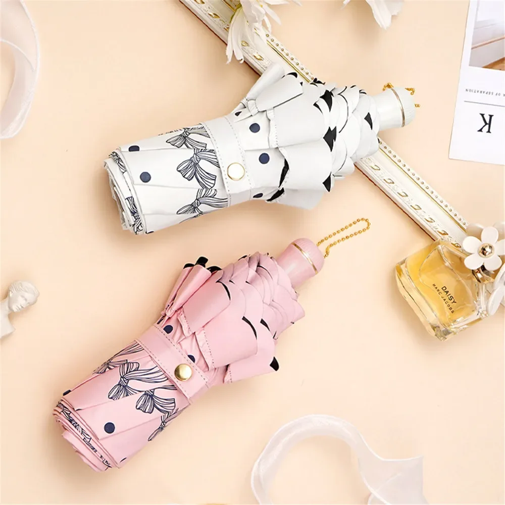Five-Fold Automatic Adult Lace Umbrella Vinyl Sun Umbrella Female UV Protection Folding Sun Umbrella Rain Sun Rain Dual-Use
Five-Fold Automatic Adult Lace Umbrella Vinyl Sun Umbrella Female UV Protection Folding Sun Umbrella Rain Sun Rain Dual-Use