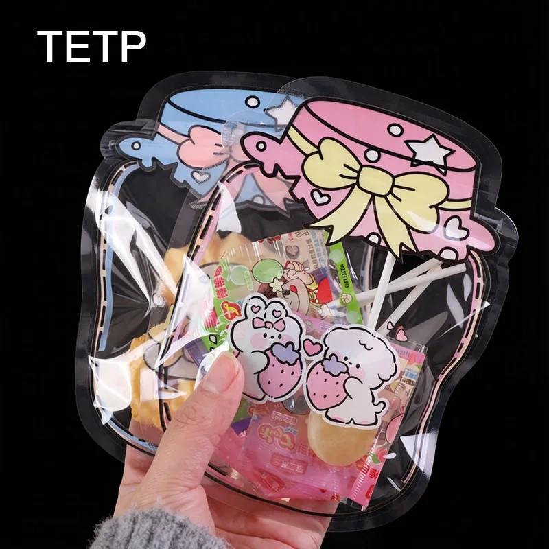 TETP 100Pcs Cartoon Bowknot Wish Bottle Snack Candy Packaging Transparent Bag Handmade Baking Gift Sealed Storage for Dining
TETP 100Pcs Cartoon Bowknot Wish Bottle Snack Candy Packaging Transparent Bag Handmade Baking Gift Sealed Storage for Dining