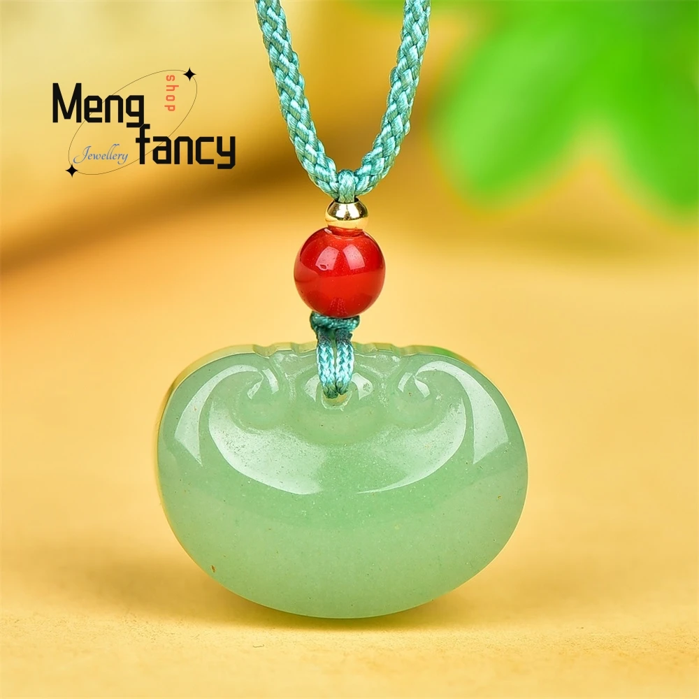 High-grade Natural Gold Silk Jade Ruyi Lock Necklace For Men And Women Pendant Gift Fashion Jewelry Luxury Necklace
High-grade Natural Gold Silk Jade Ruyi Lock Necklace For Men And Women Pendant Gift Fashion Jewelry Luxury Necklace