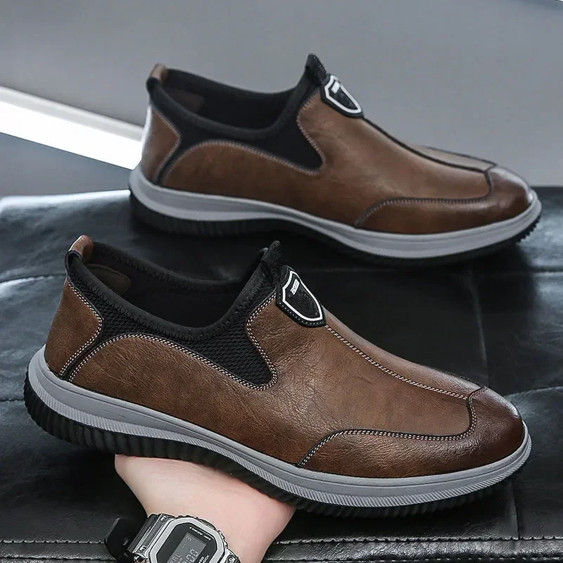Men Shoes Men Leather Original Sewing Shoes New Men's Casual Leather Shoes Breathable Platform Loafers for Men 2023
Men Shoes Men Leather Original Sewing Shoes New Men's Casual Leather Shoes Breathable Platform Loafers for Men 2023