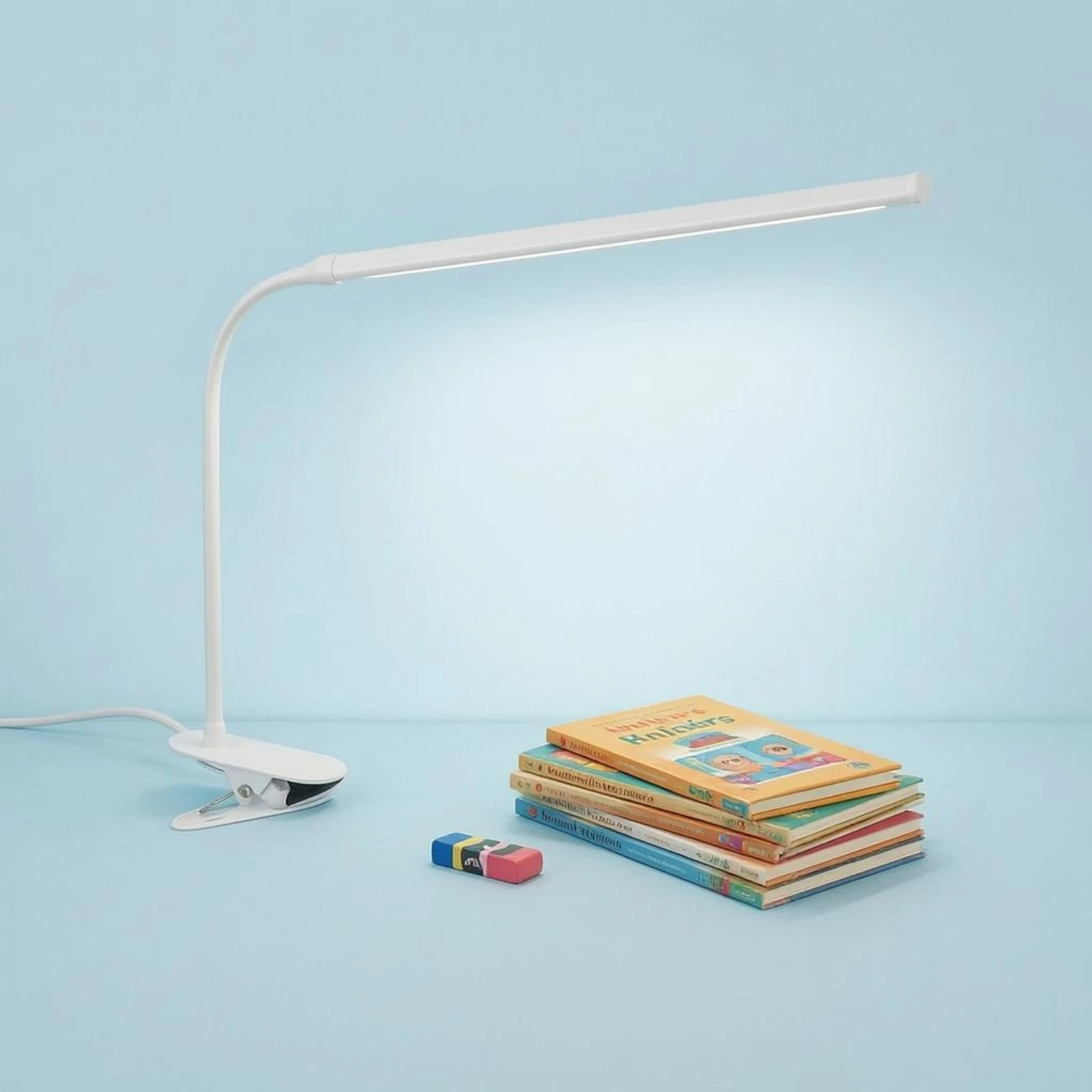 USB Clip-Mounted Desk Lamp Adjustable Brightness 40 Cm Gooseneck Desk Lamp Clamp Reading Light 3 Color Modes
USB Clip-Mounted Desk Lamp Adjustable Brightness 40 Cm Gooseneck Desk Lamp Clamp Reading Light 3 Color Modes