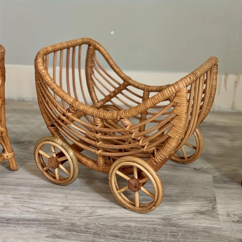 Vintage Rattan Cart Photography Furniture Hand-Woven Stroller Photo Posing Chair Studio Photoshoot Additions
Vintage Rattan Cart Photography Furniture Hand-Woven Stroller Photo Posing Chair Studio Photoshoot Additions