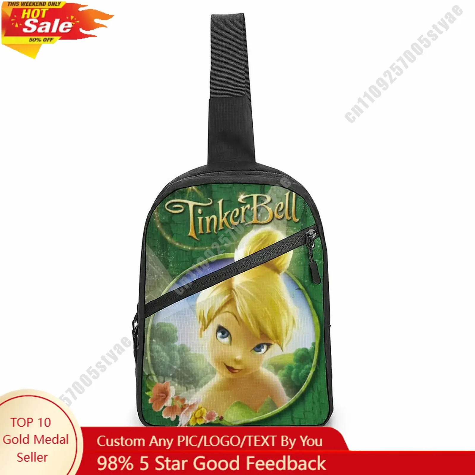 Tinker Bell Chest Bag Disney Customized Personalized Photos Text Logo Lightweight Travel Sling Waterproof Shoulder Bag
Tinker Bell Chest Bag Disney Customized Personalized Photos Text Logo Lightweight Travel Sling Waterproof Shoulder Bag