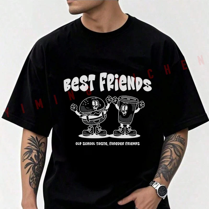 Retro Street Food With Burger And Soda Mascot Design Motorcycle T-Shirt Men Cotton O-neck Short Sleeve TShirt Fashion Tops Tee
Retro Street Food With Burger And Soda Mascot Design Motorcycle T-Shirt Men Cotton O-neck Short Sleeve TShirt Fashion Tops Tee