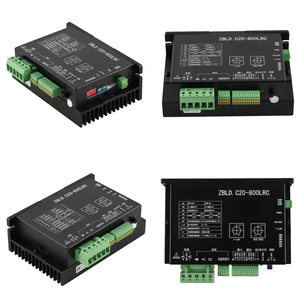 ZD Brushless Motor Driver Controller DC 24-48V 400-800W Model ZBLD.C20-800LRC With RS485
ZD Brushless Motor Driver Controller DC 24-48V 400-800W Model ZBLD.C20-800LRC With RS485