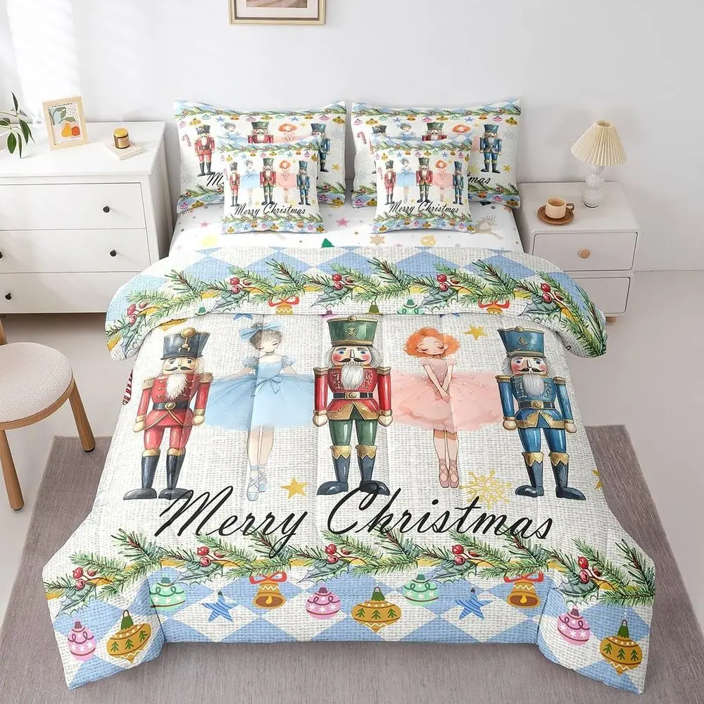 Nutcracker Ballet Themed 7-Piece Comforter Set for Kids, Perfect for Christmas
Nutcracker Ballet Themed 7-Piece Comforter Set for Kids, Perfect for Christmas