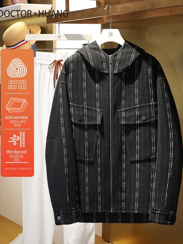 Double-Sided Woolen Casual Busin Jaet Hooded Mix Fabric Autumn Winter New Arrival Youth Stand Fit Windproof Zipper Cl...
Double-Sided Woolen Casual Busin Jaet Hooded Mix Fabric Autumn Winter New Arrival Youth Stand Fit Windproof Zipper Cl...