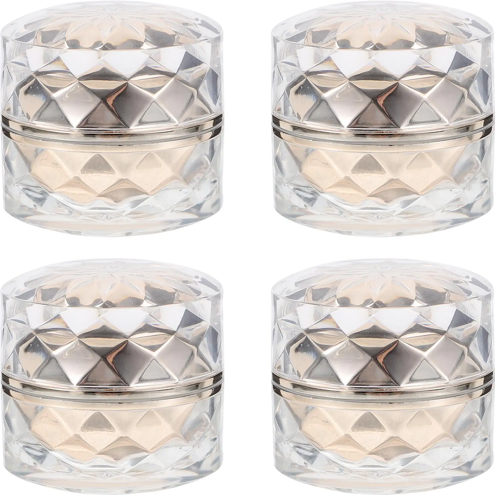 4 Pcs Dual layer Cream Jars Travel Face Containers Refillable Empty Bottles Portable Sub packing Skincare Packaging Tools
4 Pcs Dual layer Cream Jars Travel Face Containers Refillable Empty Bottles Portable Sub packing Skincare Packaging Tools