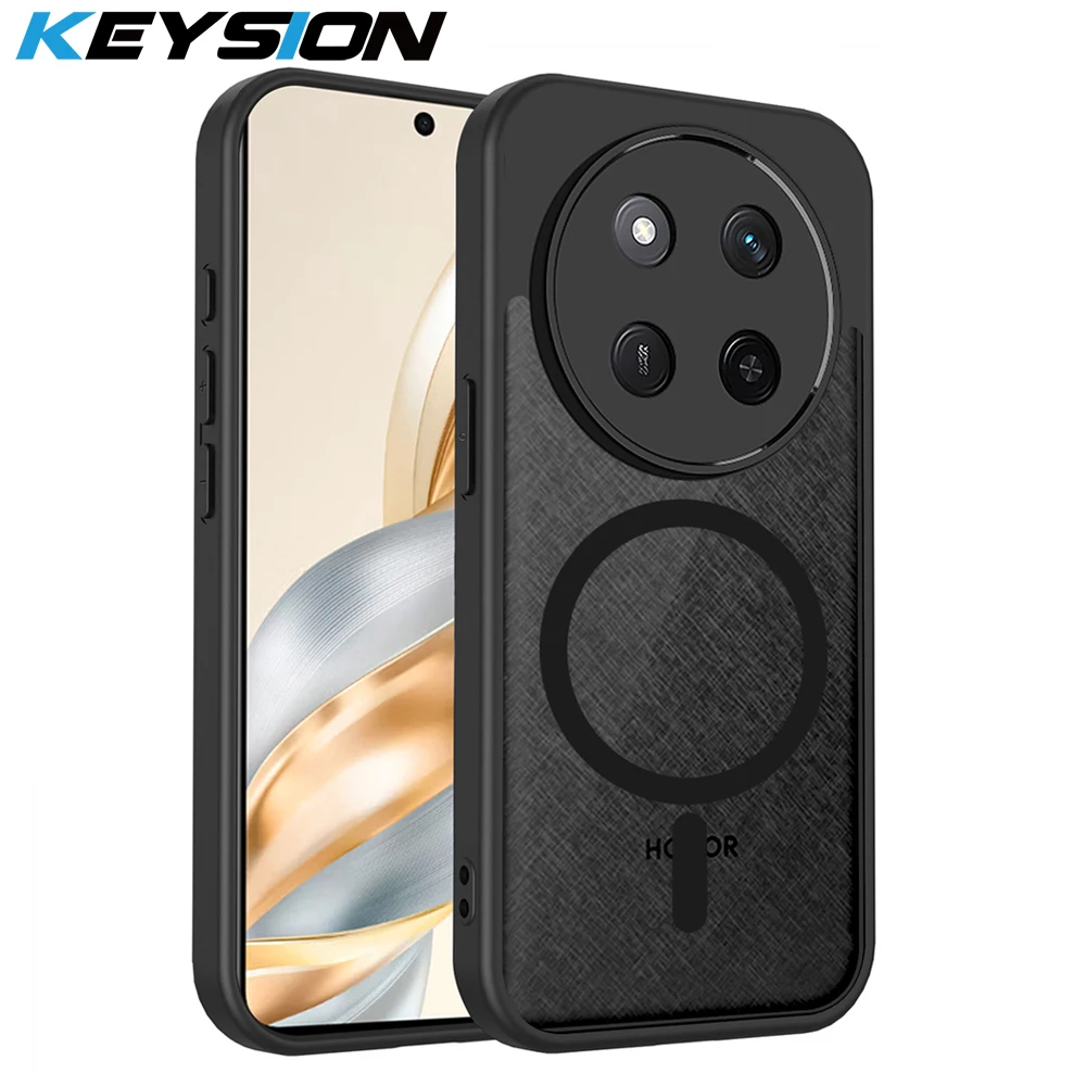 KEYSION Matte Translucent Magnetic Phone Case for HONOR X9c 5G Silicone+PC Clear Shockproof Back Cover for Honor Magic 7 Lite 5G
KEYSION Matte Translucent Magnetic Phone Case for HONOR X9c 5G Silicone+PC Clear Shockproof Back Cover for Honor Magic 7 Lite 5G
