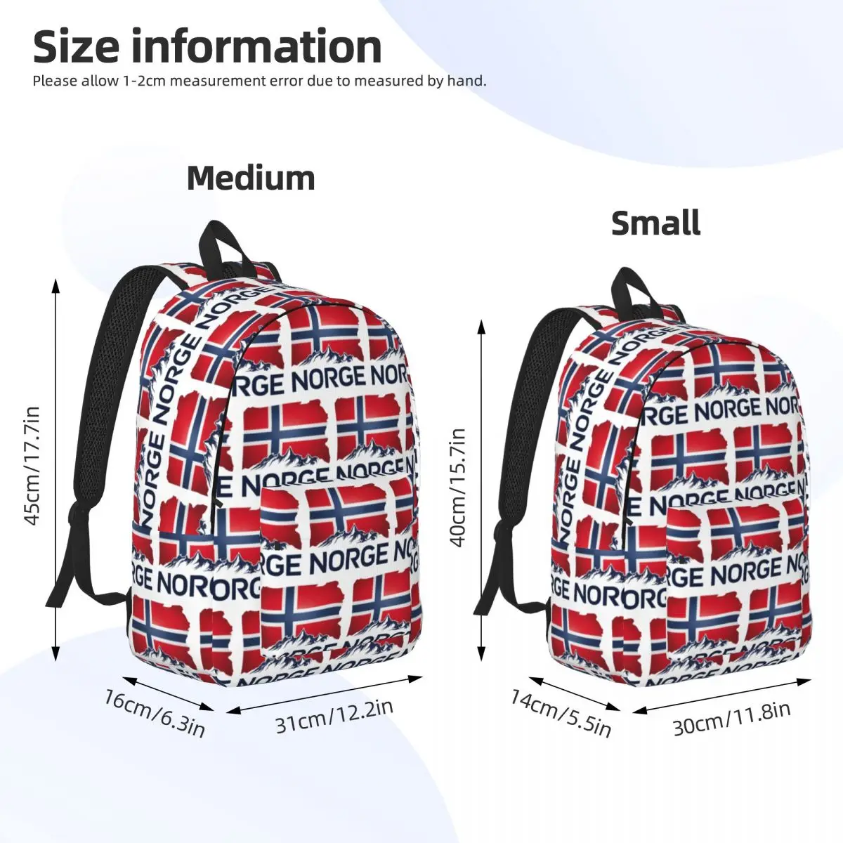 Norway Flag Student Backpack School Bag Hiking Travel Daypack for Boys Girls Bookbag Shoulder Bags
Norway Flag Student Backpack School Bag Hiking Travel Daypack for Boys Girls Bookbag Shoulder Bags