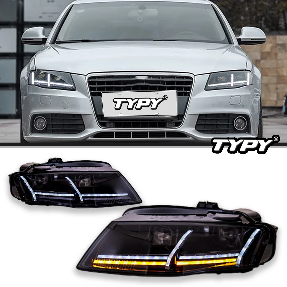 TYPY автомобильные фары для Audi A4 2009-2014 светодиодные автомобильные лампы дневные ходовые огни динамические указатели поворота автомобильные аксессуары
TYPY автомобильные фары для Audi A4 2009-2014 светодиодные автомобильные лампы дневные ходовые огни динамические указатели поворота автомобильные аксессуары