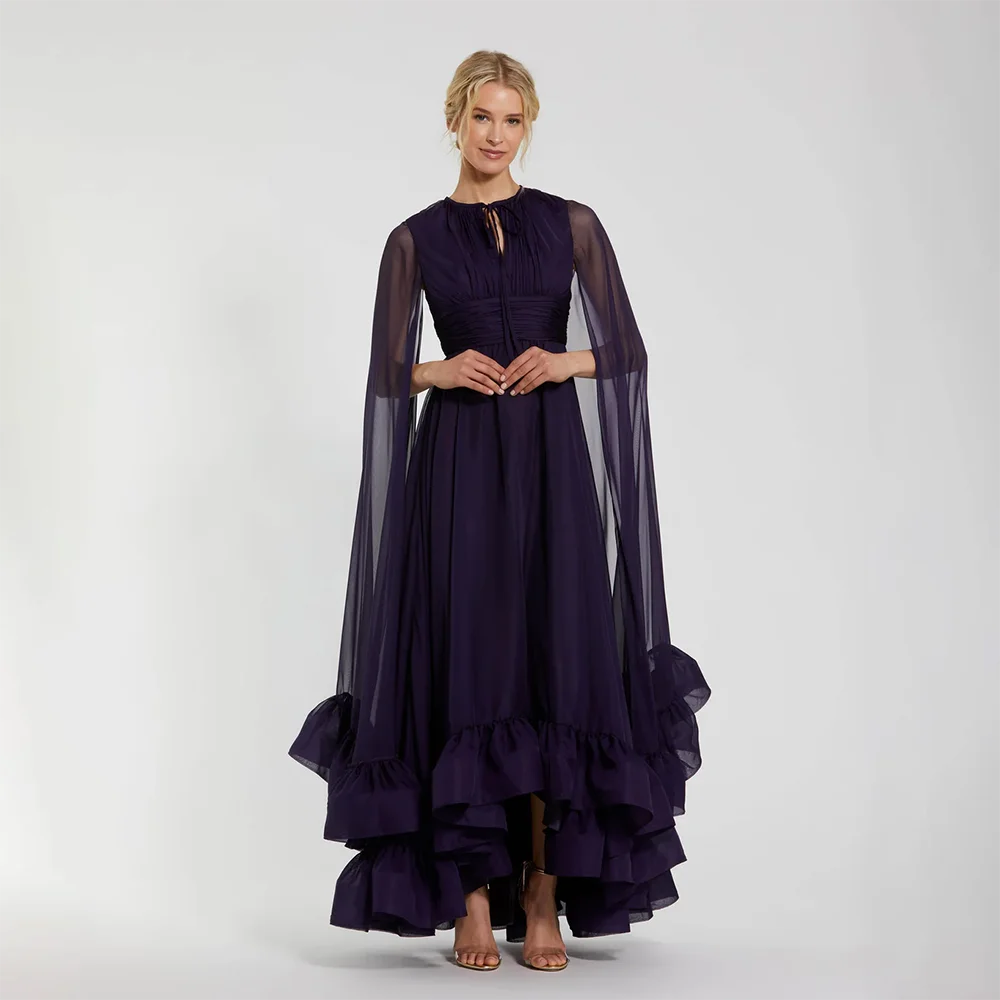 Purple Formal Dress Ankle Length O Neck Long Sleeves A Line Prom Gowns for Women 2026 Ankle Length Formal Party Dress Customized
Purple Formal Dress Ankle Length O Neck Long Sleeves A Line Prom Gowns for Women 2026 Ankle Length Formal Party Dress Customized
