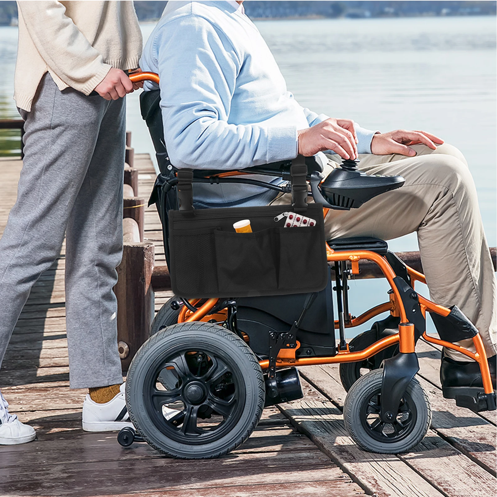Wheelchair Storage Bag Oxford Cloth Purple Portable Removable Side Pockets Hanging Travel Pouch Armrest Bag Walker Accessories
Wheelchair Storage Bag Oxford Cloth Purple Portable Removable Side Pockets Hanging Travel Pouch Armrest Bag Walker Accessories