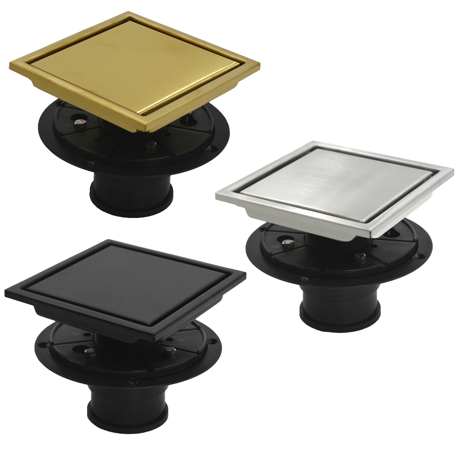 Foot Floor Drain with Flange Anti-odor Bath Drains Deodorization Square DIY Black Shower Filter Plug 304 Stainless Steel
Foot Floor Drain with Flange Anti-odor Bath Drains Deodorization Square DIY Black Shower Filter Plug 304 Stainless Steel