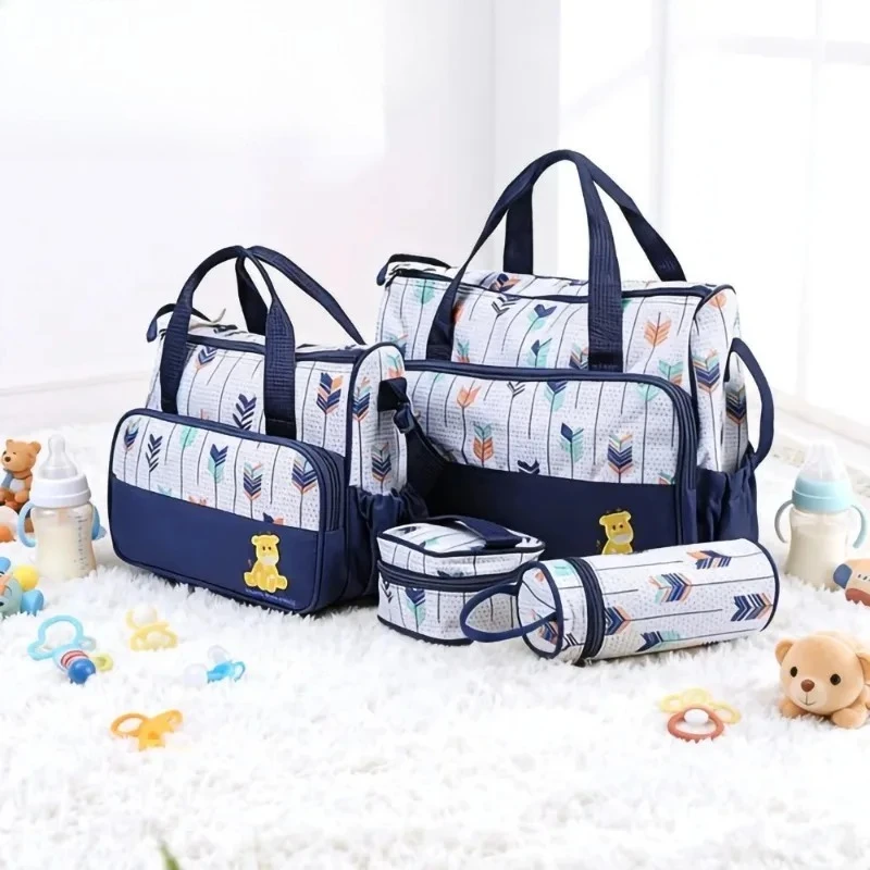 New Baby Diaper Bag 5-piece Set Large-capacity Multi-functional Baby Bag Large-capacity Portable Baby Products Storage Bag
New Baby Diaper Bag 5-piece Set Large-capacity Multi-functional Baby Bag Large-capacity Portable Baby Products Storage Bag