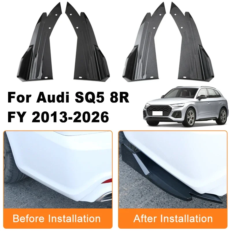 Car Rear Bumper Spoiler Lip Diffuser Side Skirt Splitter Wrap Angle Anti-Crash Protection Trim For Audi SQ5 8R FY 2013-2026 2014
Car Rear Bumper Spoiler Lip Diffuser Side Skirt Splitter Wrap Angle Anti-Crash Protection Trim For Audi SQ5 8R FY 2013-2026 2014