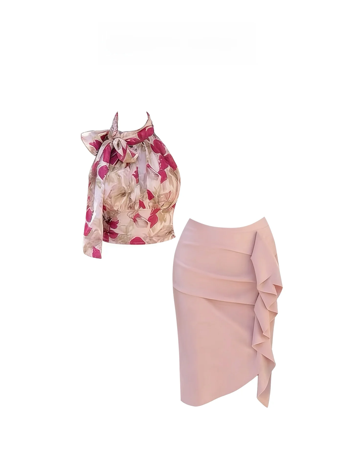 HEZA Retro Floral ter Ne Women's Summer Slim Fit Bodycon Skirt Set plus Size Faionable Mid-Length A-Line Dr
HEZA Retro Floral ter Ne Women's Summer Slim Fit Bodycon Skirt Set plus Size Faionable Mid-Length A-Line Dr