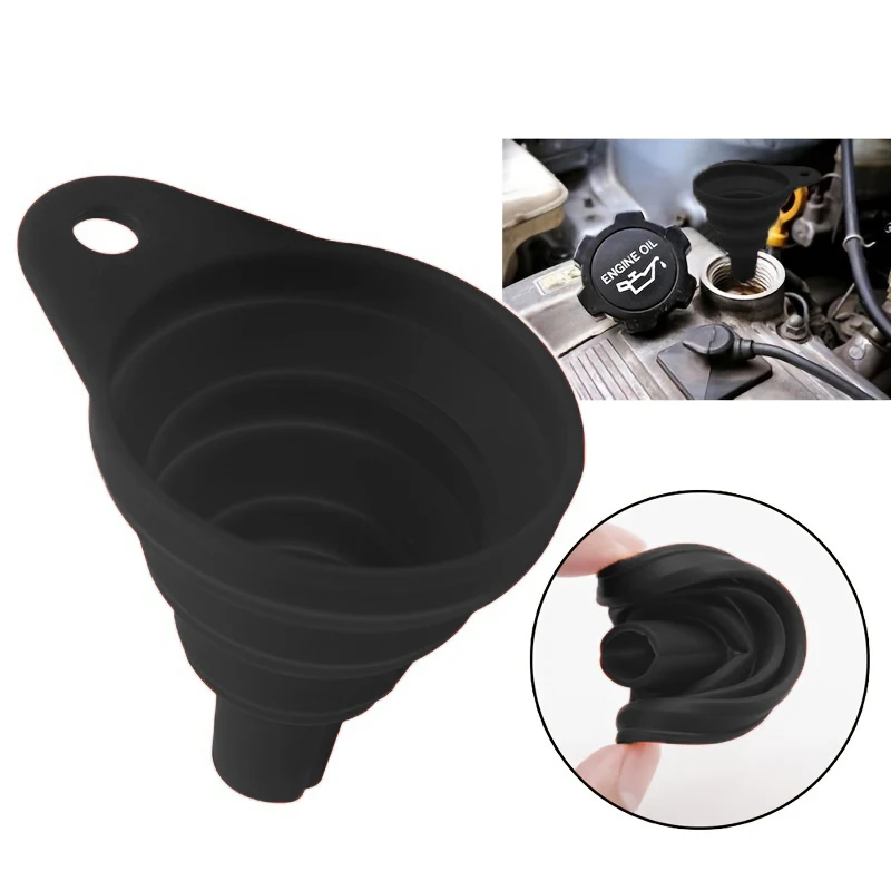 Universal Silicone Car Engine Funnel Foldable Portable Auto Oil Petrol Washer Fluid Change Liquid Funnel
Universal Silicone Car Engine Funnel Foldable Portable Auto Oil Petrol Washer Fluid Change Liquid Funnel