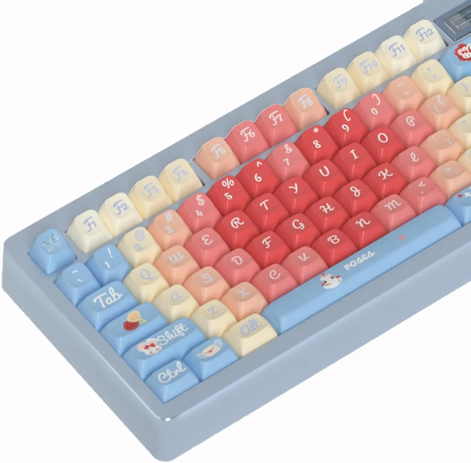 Original Rose Poem big full set mechanical keyboard key cap 156 keys thickened PBT thermal sublimation original factory
Original Rose Poem big full set mechanical keyboard key cap 156 keys thickened PBT thermal sublimation original factory