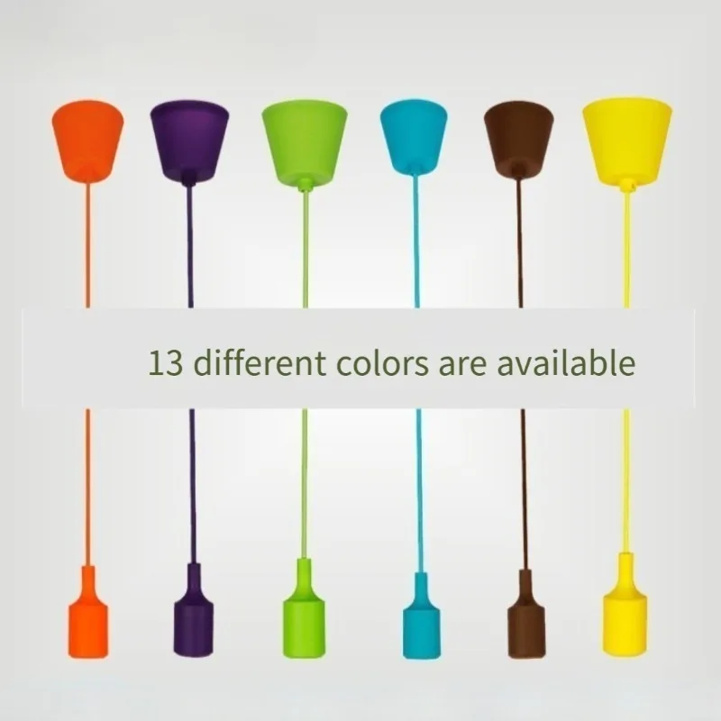 Colored Silicone Pendant Lights Cafe Restaurant Bedroom Children's Room Featured Lamp Holder Macaron Chandelier
Colored Silicone Pendant Lights Cafe Restaurant Bedroom Children's Room Featured Lamp Holder Macaron Chandelier