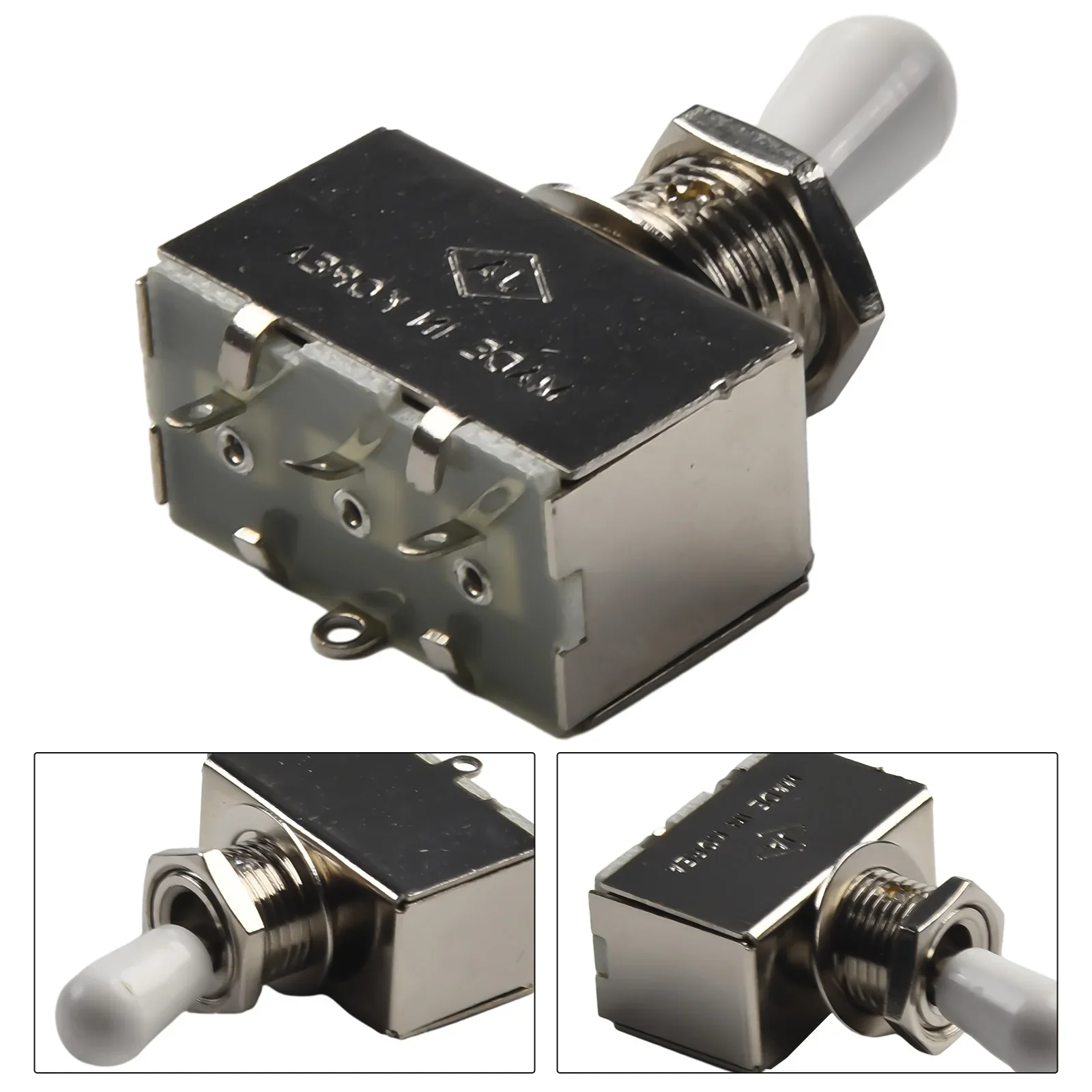 Guitar Metal Closed 3 Way Selector Tone Toggle Switch Replacement Accessory Musical Instrument Guitar Parts For Electric Guitars
Guitar Metal Closed 3 Way Selector Tone Toggle Switch Replacement Accessory Musical Instrument Guitar Parts For Electric Guitars