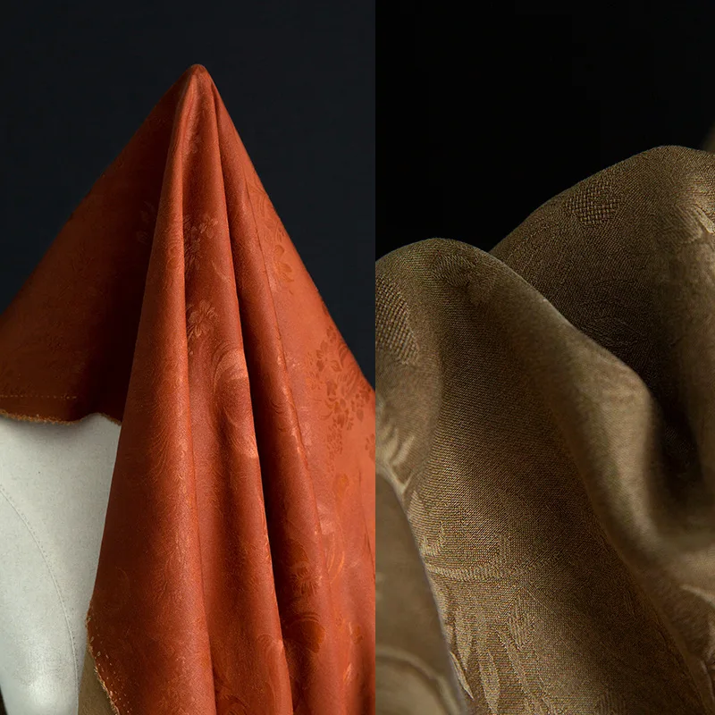 High Quality Chinese Style Traditional Silk Double-Sided Jacquard Fabric Fragrant Cloud Yarn Red Grenadine Cloth Clothing Design
High Quality Chinese Style Traditional Silk Double-Sided Jacquard Fabric Fragrant Cloud Yarn Red Grenadine Cloth Clothing Design