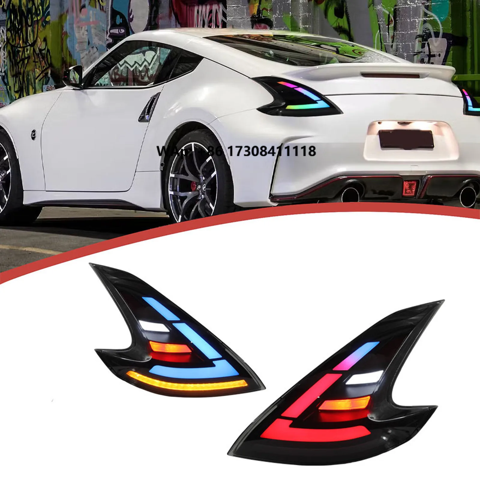 RGB Tail Light Assembly Taillight for 370Z Z34 2013+UP Car Full LED Rear Lamp Taillamp Car Accessories
RGB Tail Light Assembly Taillight for 370Z Z34 2013+UP Car Full LED Rear Lamp Taillamp Car Accessories