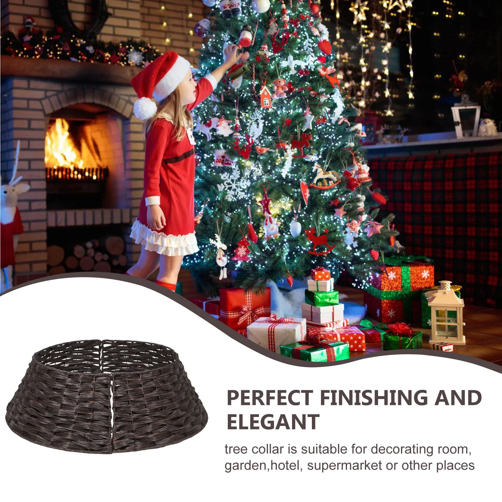Plastic Christmas Tree Skirt Large Size Decorative Collar for Supermarket Xmas Holiday Display Christmas Tree Skirts
Plastic Christmas Tree Skirt Large Size Decorative Collar for Supermarket Xmas Holiday Display Christmas Tree Skirts
