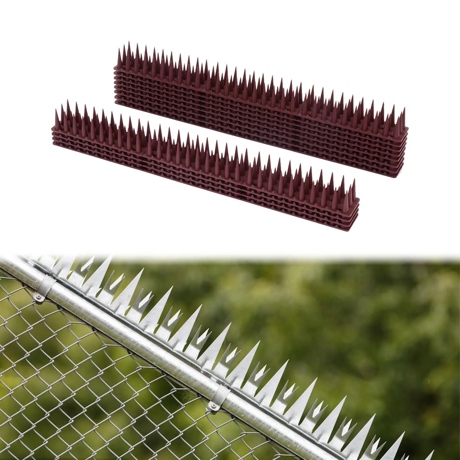 40Pcs/Set Bird Spikes Fence Spikes Pigeon Spikes Bird Deterrent Spikes Bird Away Spikes for Railing and Roof Raccoon Cats
40Pcs/Set Bird Spikes Fence Spikes Pigeon Spikes Bird Deterrent Spikes Bird Away Spikes for Railing and Roof Raccoon Cats