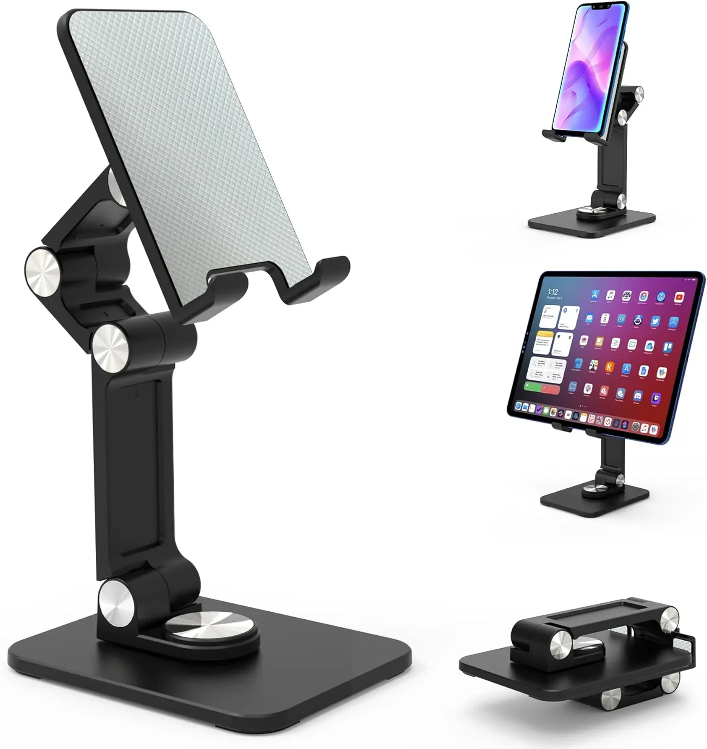 Adjustable Phone Stand with 360° Rotation, Foldable Design for Desk and Travel Use, Compatible with Smartphones and Tablets
Adjustable Phone Stand with 360° Rotation, Foldable Design for Desk and Travel Use, Compatible with Smartphones and Tablets