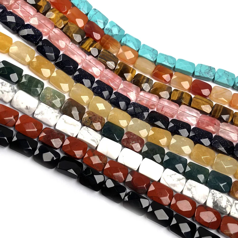 Natural Stone Beading Square Shape agate Gemstone Loose Isolation Beads for Jewelry Making DIY Necklace Bracelet Accessories
Natural Stone Beading Square Shape agate Gemstone Loose Isolation Beads for Jewelry Making DIY Necklace Bracelet Accessories