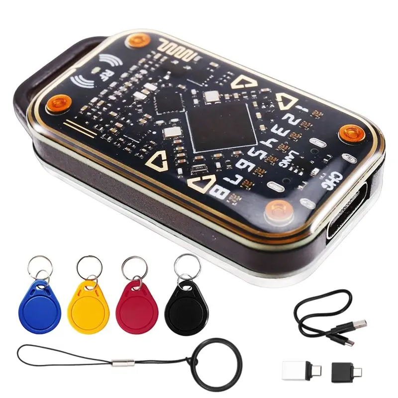A92Z Chameleon V3.0 RFID Smart Chip Emulator Reader+4XUID Keychain 125Khz 13.56Mhz ID IC Smart Card Duplicator Tag Copyer
A92Z Chameleon V3.0 RFID Smart Chip Emulator Reader+4XUID Keychain 125Khz 13.56Mhz ID IC Smart Card Duplicator Tag Copyer