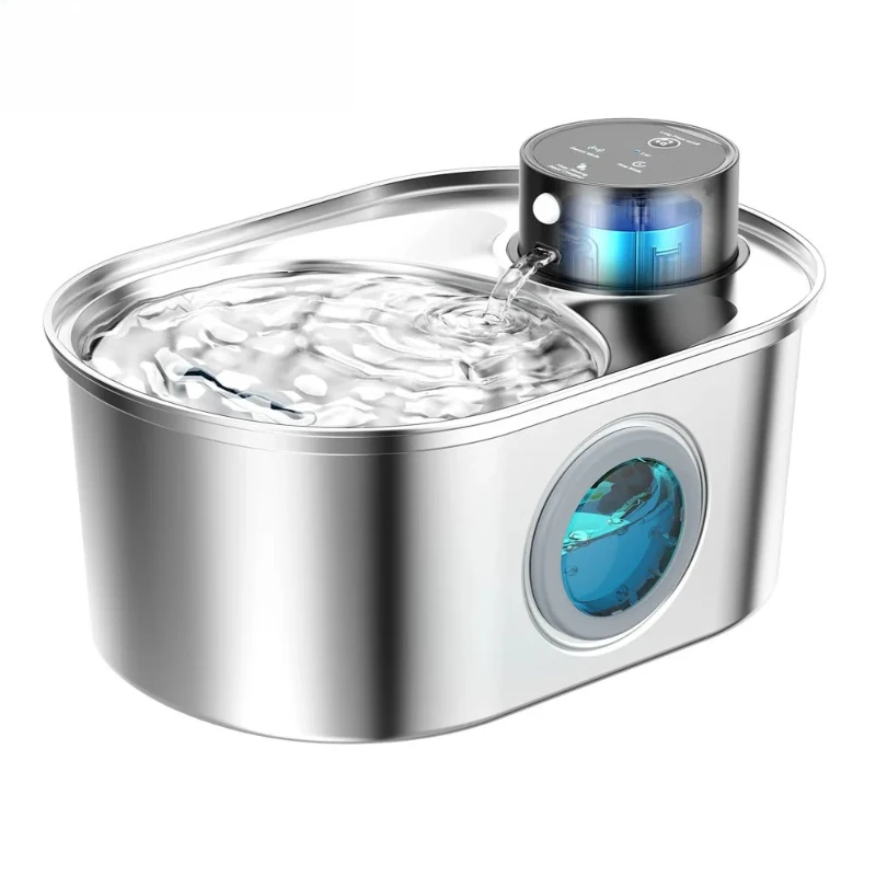 3.2L Stainless Steel Wireless Cat and Dog Drinker Rechargeable Automatic Pet Drinker Water Fountain Motion Sensor Bowl
3.2L Stainless Steel Wireless Cat and Dog Drinker Rechargeable Automatic Pet Drinker Water Fountain Motion Sensor Bowl