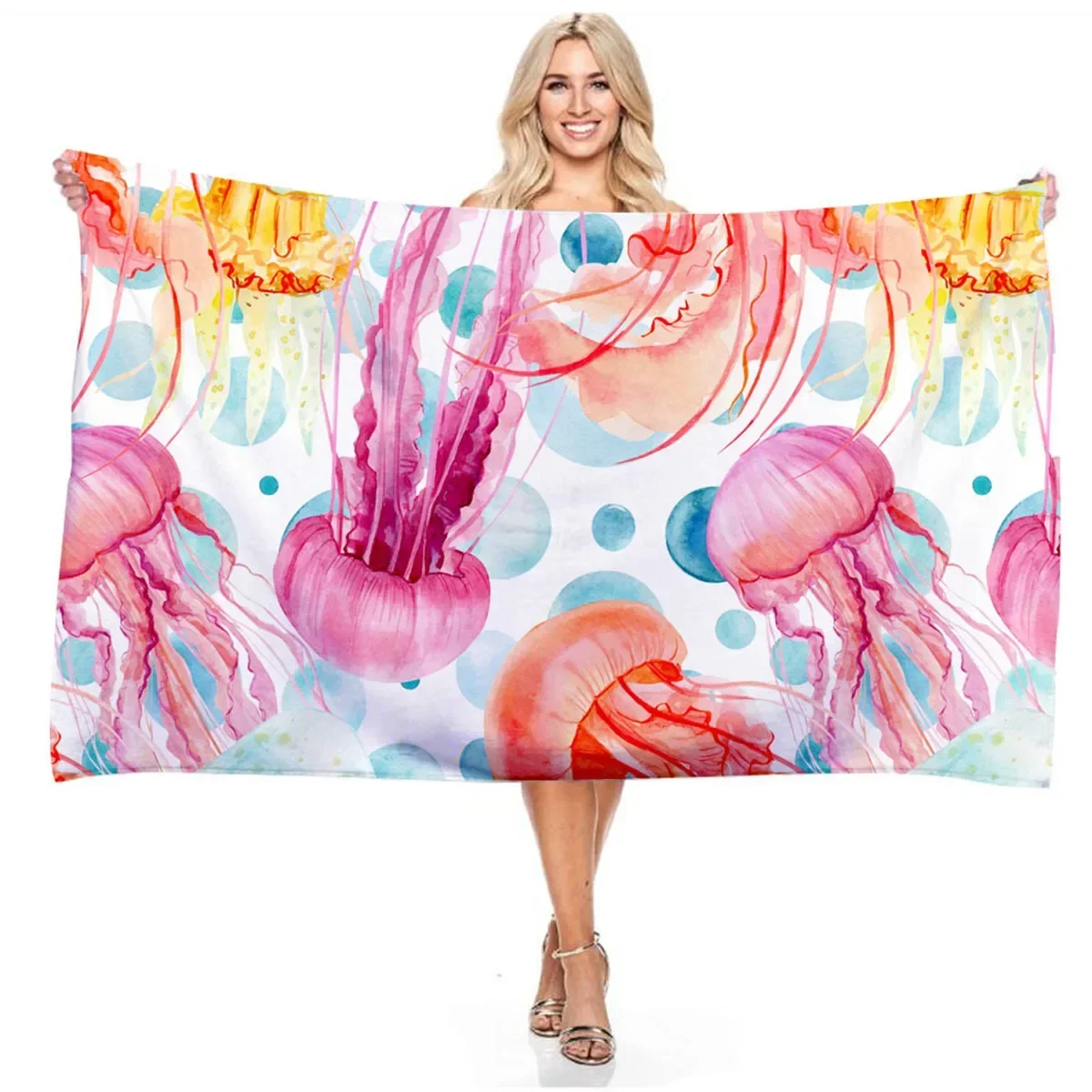 Ocean Animals Jellyfish Print Beach Towels Casual Vacation Swimming Camping Lightweight Thin Quick Fast Dry Blanket Towels Women
Ocean Animals Jellyfish Print Beach Towels Casual Vacation Swimming Camping Lightweight Thin Quick Fast Dry Blanket Towels Women