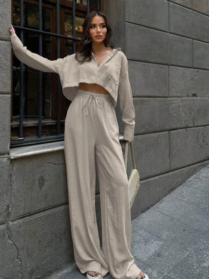 Marthaqiqi Casual Female Pajama Suit Long Sleeve Nightie Turn-Down Collar Sleepwear Crop Top Nightwear Pants Women Nightgown Set
Marthaqiqi Casual Female Pajama Suit Long Sleeve Nightie Turn-Down Collar Sleepwear Crop Top Nightwear Pants Women Nightgown Set