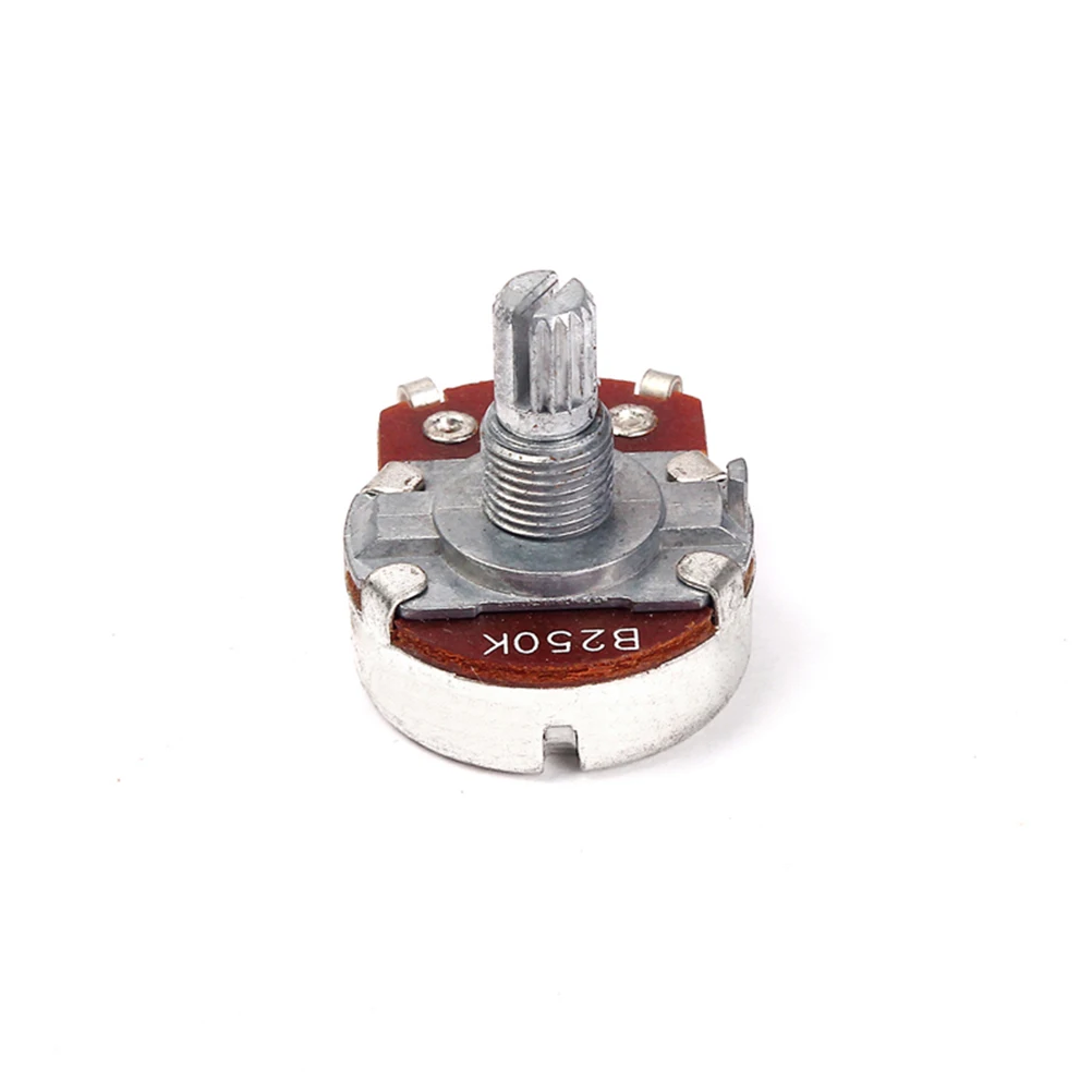 B250K Ohm Mini Control Potentiometers Short Shaft Bent Audio Linear Guitar Volume Tone Replacement Parts Premium Material
B250K Ohm Mini Control Potentiometers Short Shaft Bent Audio Linear Guitar Volume Tone Replacement Parts Premium Material
