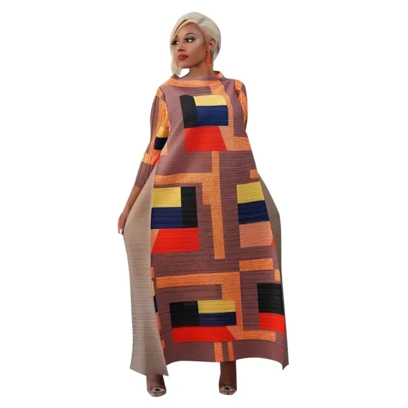 African Dresses for Women Summer Fashion Style African 3/4 Sleeve Polyester O-neck Pleated Dress Dashiki African Clothes Women
African Dresses for Women Summer Fashion Style African 3/4 Sleeve Polyester O-neck Pleated Dress Dashiki African Clothes Women