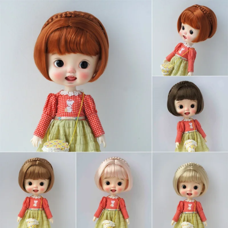 【JUSUNS】JD620 8-9inch 9-10inch Short Bobo cut with Braiding Band synthetic mohair BJD wig 1/3 SD DOD Blythes Doll accessories
【JUSUNS】JD620 8-9inch 9-10inch Short Bobo cut with Braiding Band synthetic mohair BJD wig 1/3 SD DOD Blythes Doll accessories