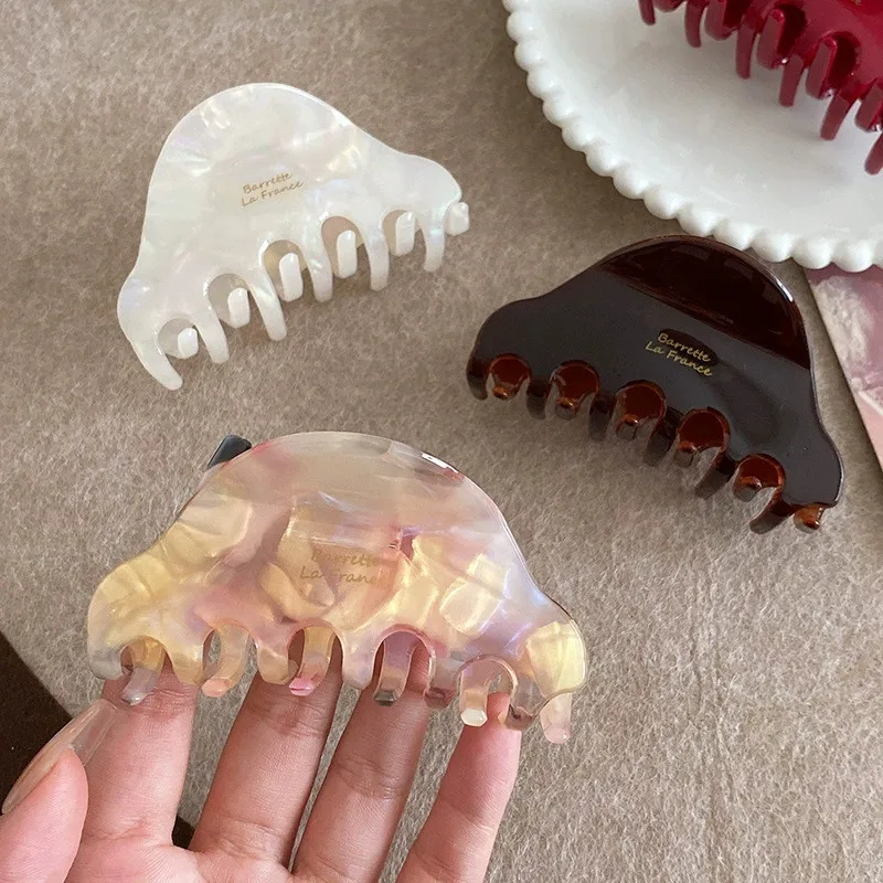 1PC Korean acetic acid high-end sweet Advanced ponytail grab clip hairpin, temperament semi-tied hair shark clip back head clip
1PC Korean acetic acid high-end sweet Advanced ponytail grab clip hairpin, temperament semi-tied hair shark clip back head clip