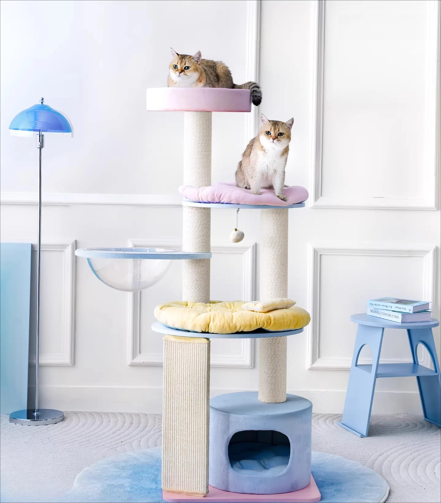 Cat Climbing Frame Macaron, Small Apartment Does Not Occupy An Area of Household Big Special Cat Litter Cat Tree Integration
Cat Climbing Frame Macaron, Small Apartment Does Not Occupy An Area of Household Big Special Cat Litter Cat Tree Integration