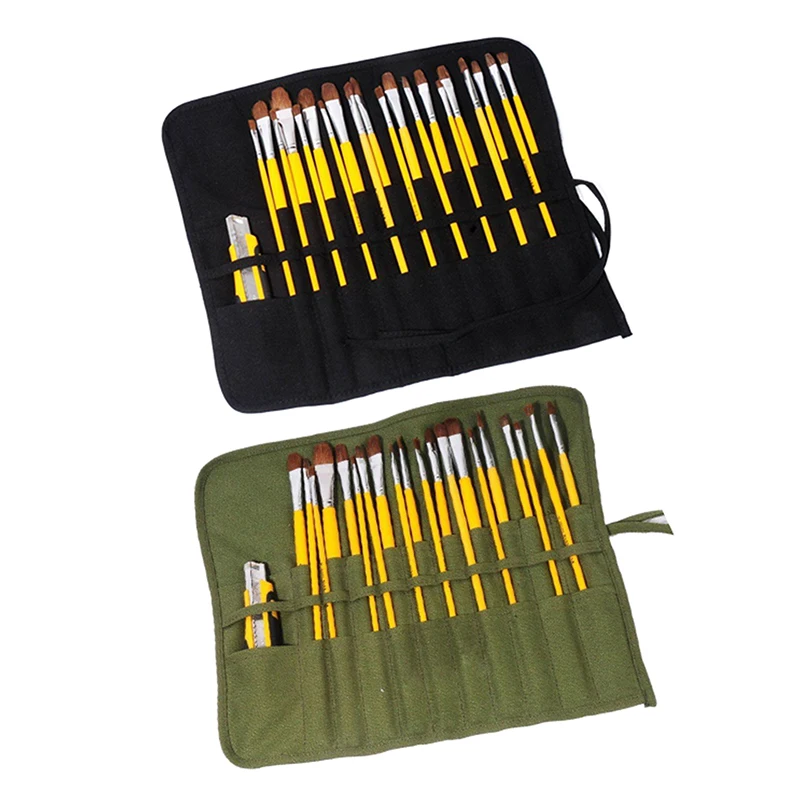 1Pcs Portable Painting Brushes Storage Bag Calligraphy Brushes Canvas Watercolour Storage Bag Artist Oil Paint Pen Bag
1Pcs Portable Painting Brushes Storage Bag Calligraphy Brushes Canvas Watercolour Storage Bag Artist Oil Paint Pen Bag