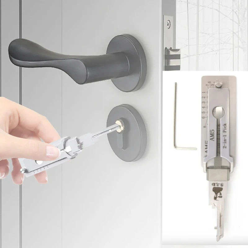 1PCS Lishi 2-in-1 Picking Master Key Decoder Lockpick Master AM5 Lishi Locksmith Tools for Home Door Civil Lock Picks Aster
1PCS Lishi 2-in-1 Picking Master Key Decoder Lockpick Master AM5 Lishi Locksmith Tools for Home Door Civil Lock Picks Aster